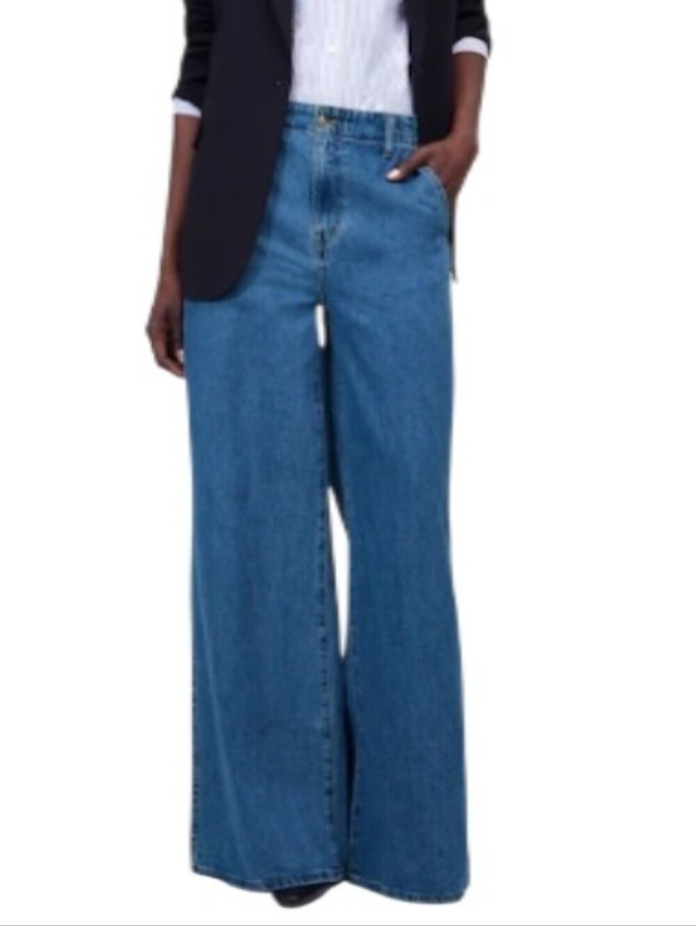 Madewell Wide Sweep Trouser High-Waisted Denim Jeans